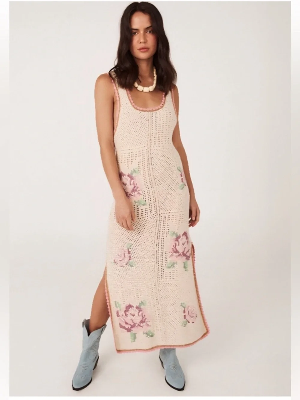 Spell Coastal Granny Midi Dress - Picture 1 of 5